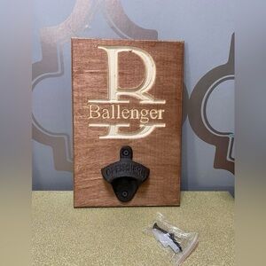 Custom Wooden Wall Bottle Opener